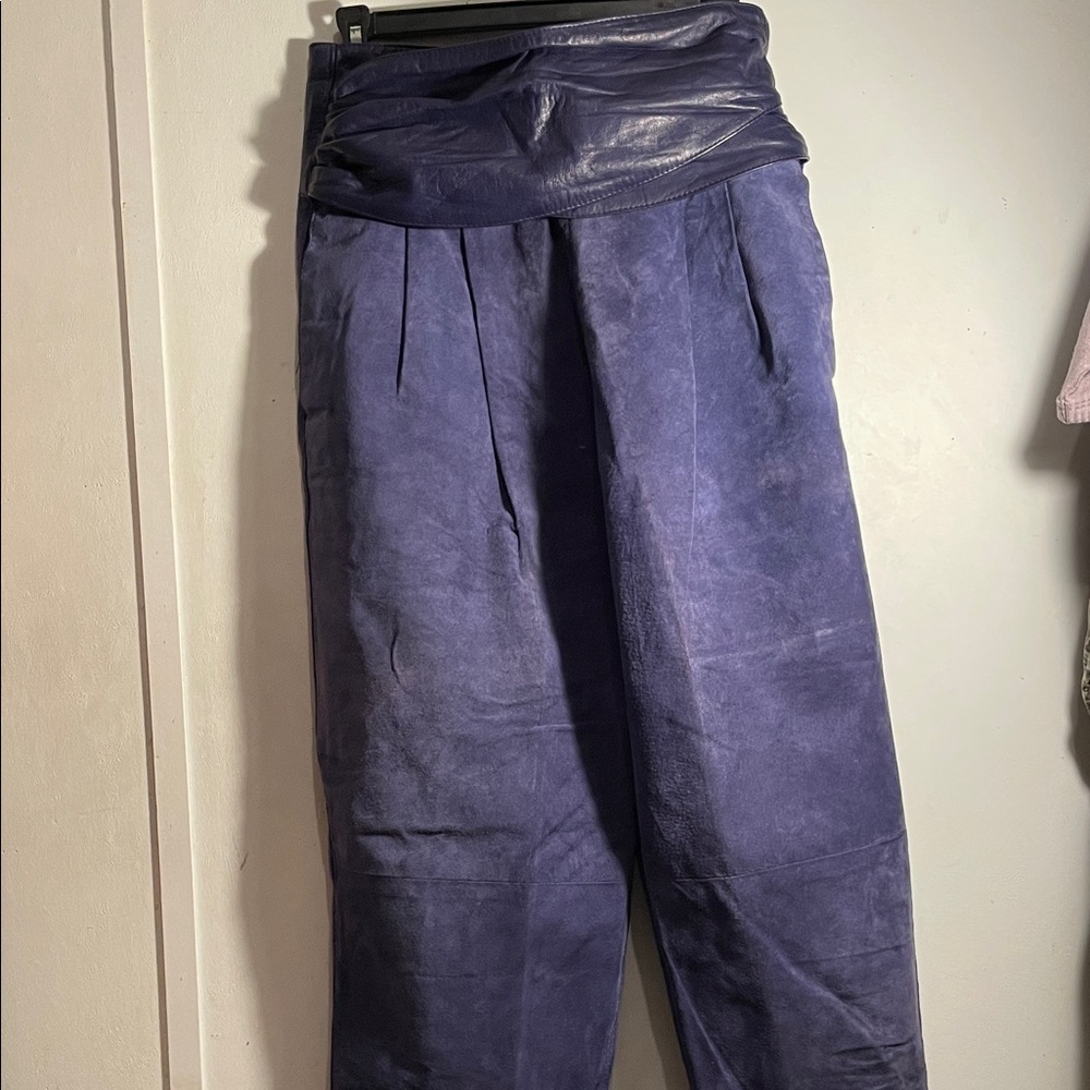 Suede Leather Pant by Maxima